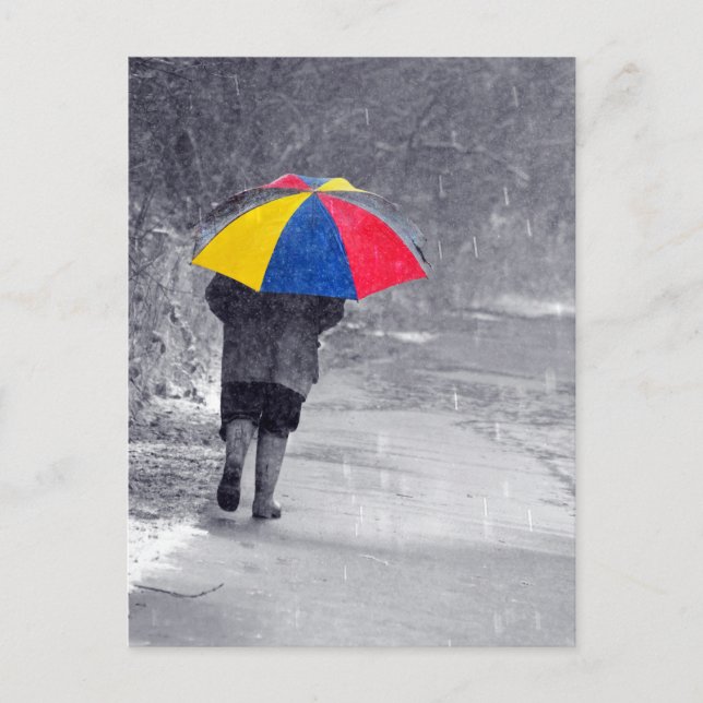Rainy Day Postkarte (Vorderseite)