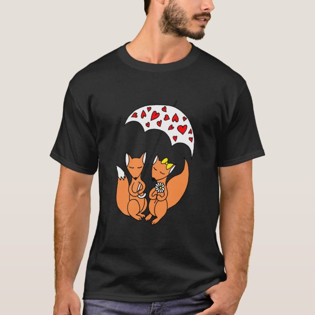 "Rainy Day Romance" "Unter dem Herz gefüllt T-Shirt (Vorderseite)