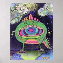 Rainy Day Sneakers Monster