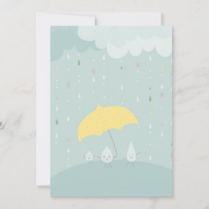 Rainy Day Stationery Mitteilungskarte