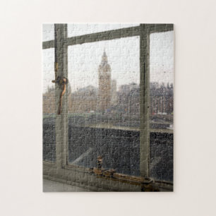 Rainy Day View auf Big Ben - London Puzzle