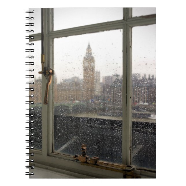 Rainy Day View sur Big Ben - Carnet de Londres (Devant)
