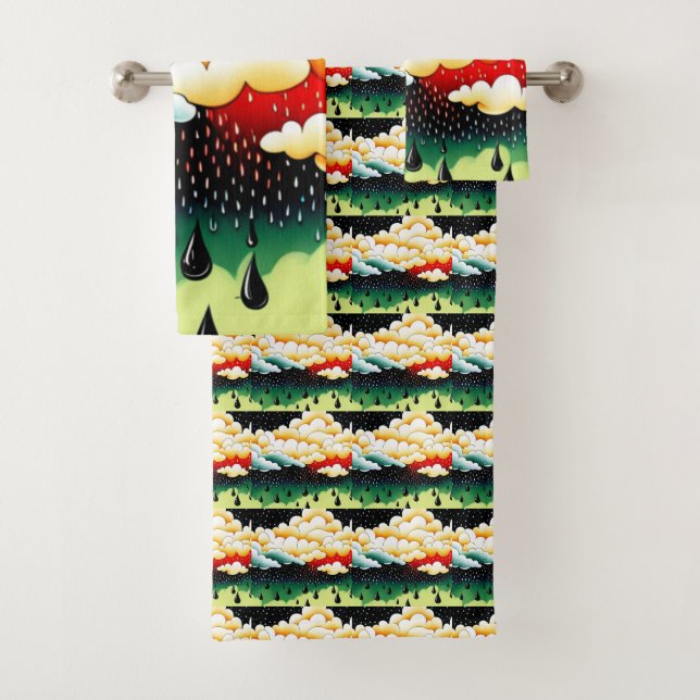 Rainy Days Badhandtuch Set (Insitu)