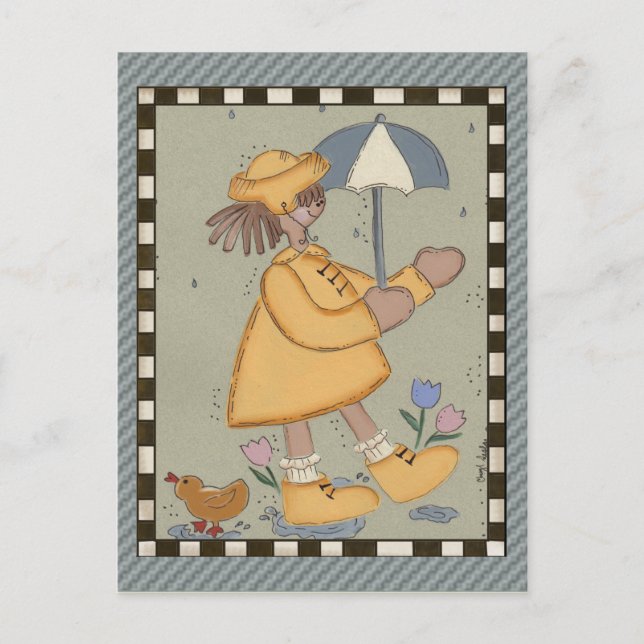 Rainy Days Postkarte (Vorderseite)