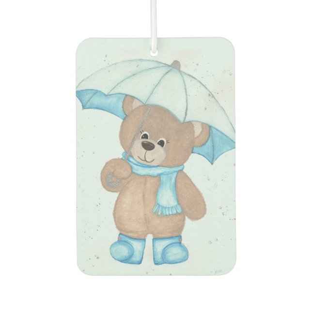 Rainy Daze Teddy Bear Autolufterfrischer (Vorderseite)