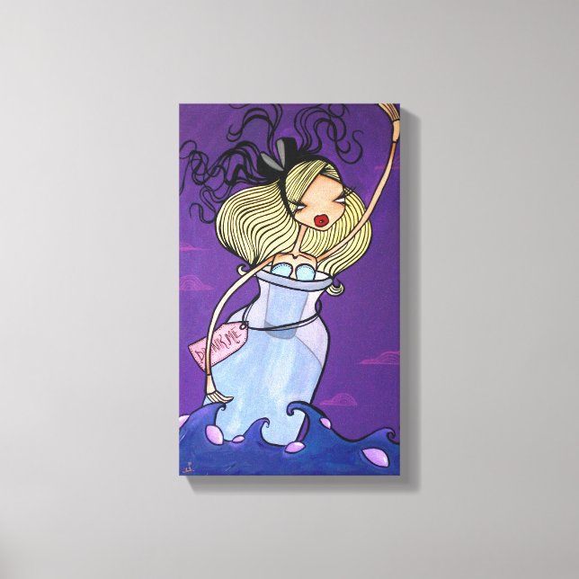"Rainy Monday", überpackte Canvas Leinwanddruck (Vorderseite)