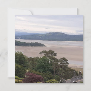 Rainy Morecambe Bay Flat Card