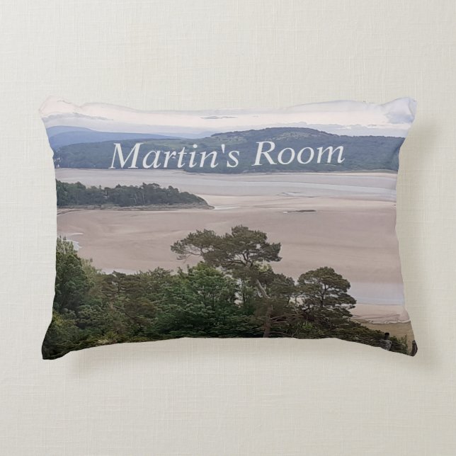 Rainy Morecambe Bay Personalisiert Dekokissen (Vorderseite)