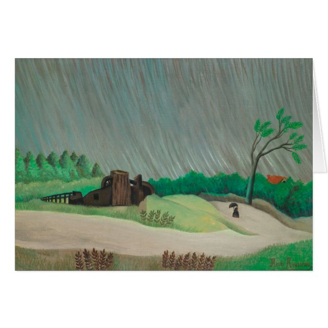 Rainy Morning Henri Rousseau, Vintage Kunst (Vorderseite (Horizontal))