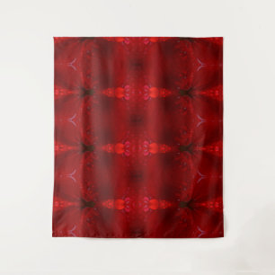 Rainy Red Dianthus 5 Wandteppich