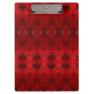 Rainy Red Dianthus Ikat Auch Klemmbrett