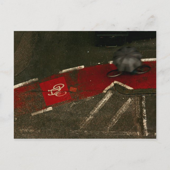 Rainy Ride Postkarte (Vorderseite)