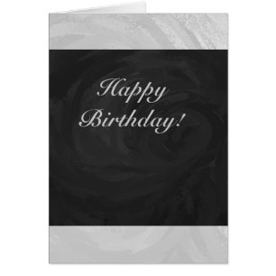 Rainy Sky Gray und Black Monogram