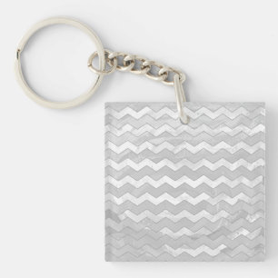 Rainy Sky Grey Chevron Motif