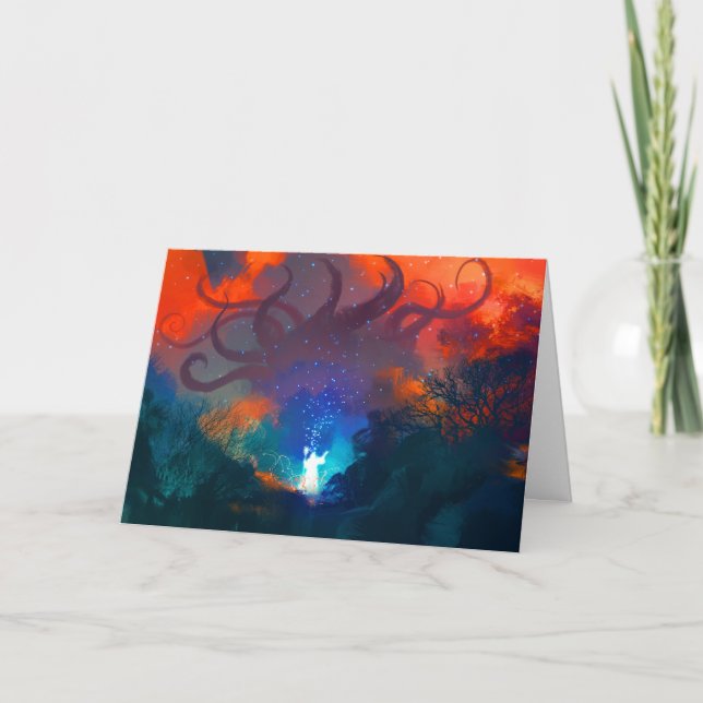 Raise Hell Unique RPG Gamer Weihnachtskarte Karte (Vorderseite)