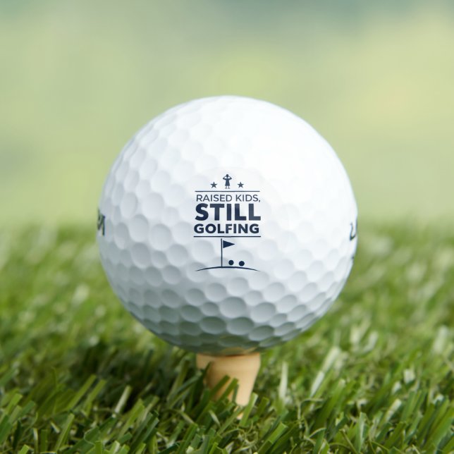 Raised Kids Still Golfing Modern Golf Humor Golfball (Insitu T-Shirt)