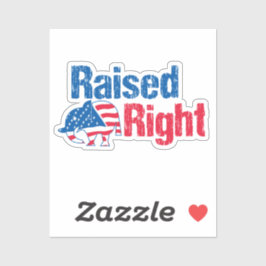 Raised Right Aufkleber
