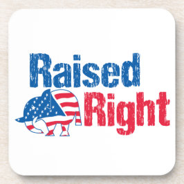 Raised Right - Republican Getränkeuntersetzer