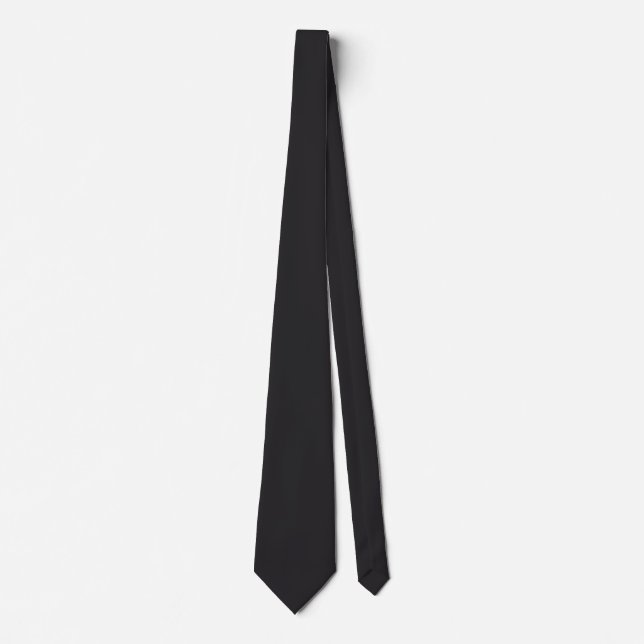 Raisin Black Solid Color Krawatte (Vorderseite)