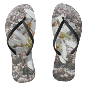 Raisin-Blüten Überall auf gedruckten Flip Flops