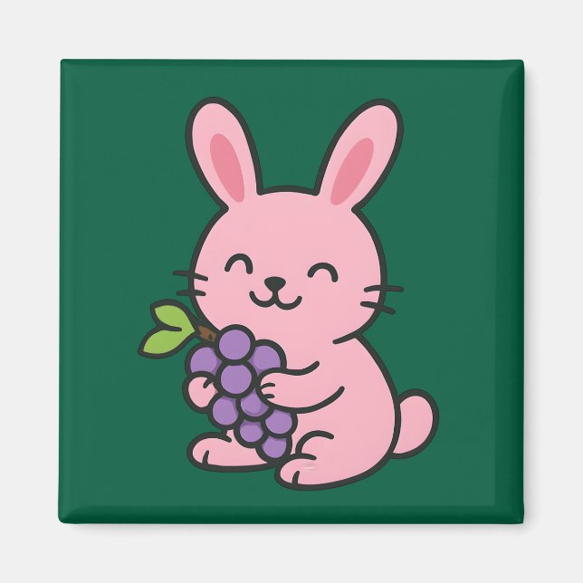 Raisin mignon - Magnet de cuisine adorable (Devant)