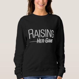 Raising Her Game Title IX schwarzes Sweatshirt