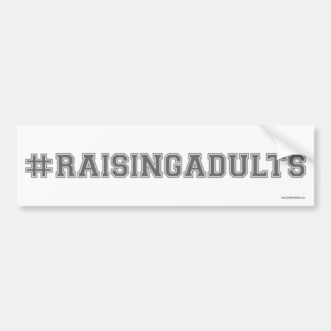#Raisingadults Autoaufkleber (Vorne)