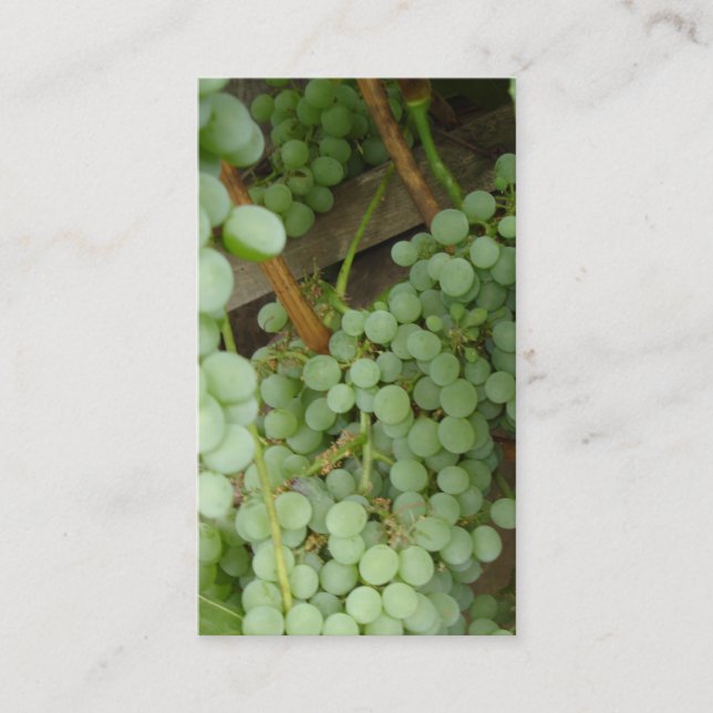 Raisins sur la carte bilatérale de profil de vigne (Devant)