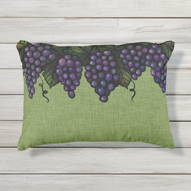 Raisins violets, Coussin d'accentuation extérieur  (Devant)