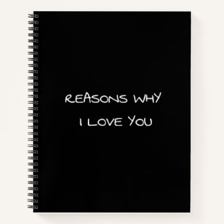 Raisons pour lesquelles je t'aime Carnet