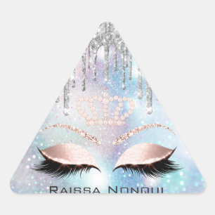 Raissa Crown 16. 15. Bridal Holographic4 Dreieckiger Aufkleber