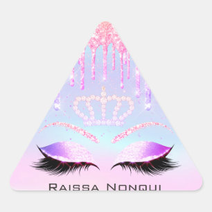 Raissa Crown 16. 15. Bridal Holographic5 Dreieckiger Aufkleber