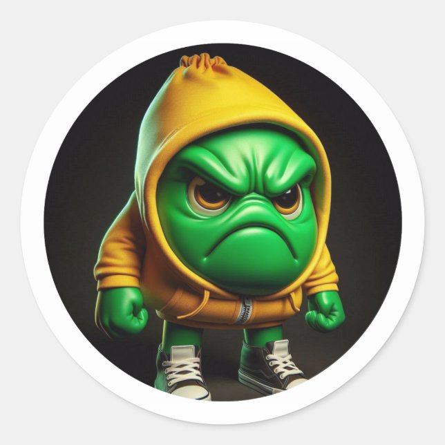 Raivoso Runder Aufkleber (Vorderseite)