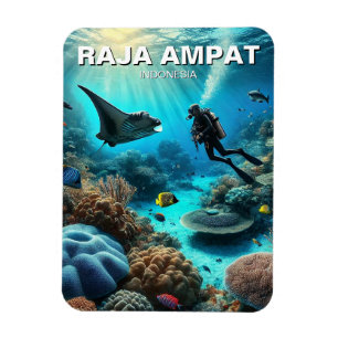 Raja Ampat Indonesia Scuba Diver Magnet