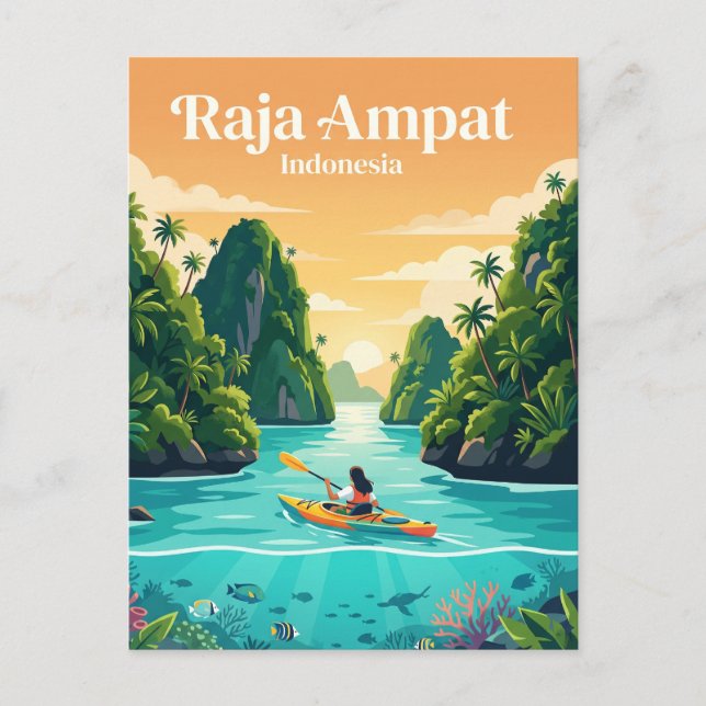 Raja Ampat Indonesien Postkarte (Vorderseite)