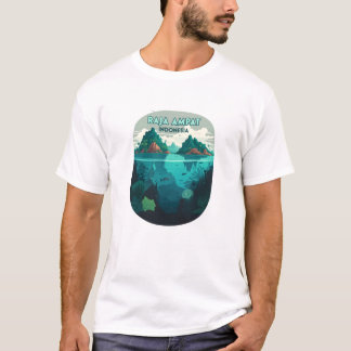 Raja Ampat Indonesien Unterwasser-Tauch-Retro T-Shirt