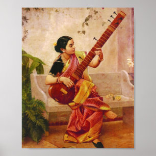Raja Ravi Varma - Kadambari Poster