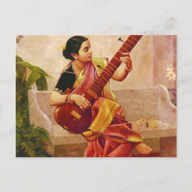 Raja Ravi Varma - Kadambari Postkarte (Vorderseite)