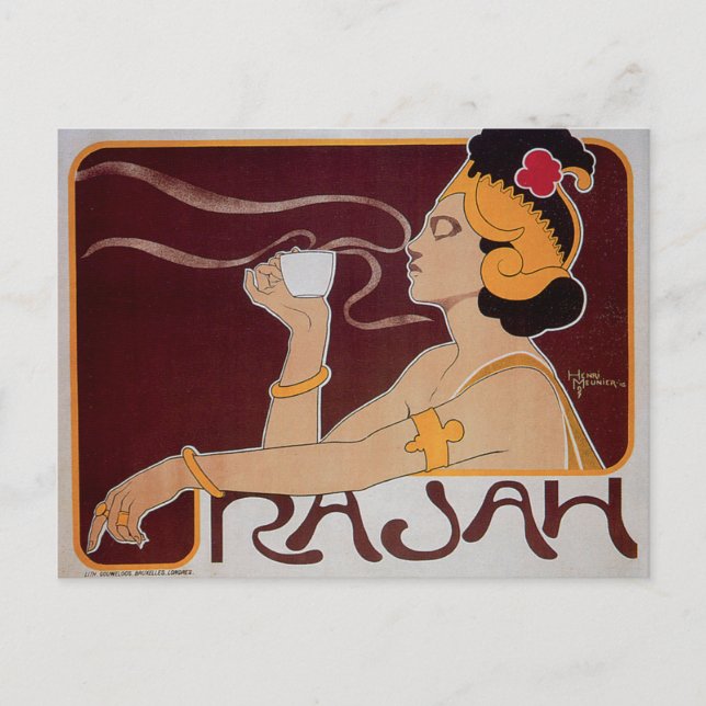 Rajah Coffee Postkarte (Vorderseite)