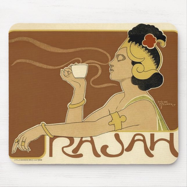 Rajah Vintag Coffee Ad Mousepad (Vorne)