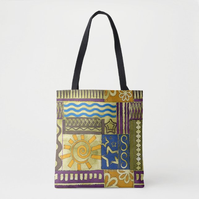 Rajasthan Indian, Patchwork-Teppich-Textur. Tasche (Vorderseite)