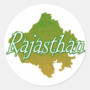 Rajasthan Runder Aufkleber