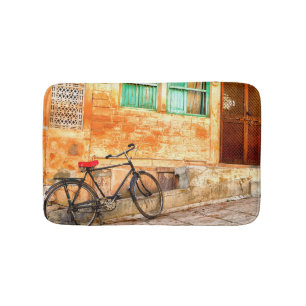 Rajasthan Street Scene: Indischer Stil Badematte