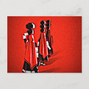 Rajasthani Girls Postkarte