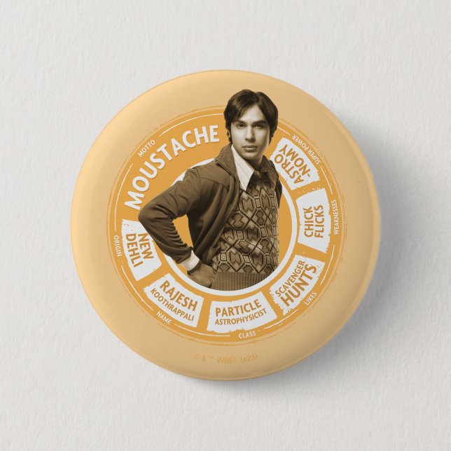 Rajesh Info Graphic Button (Vorderseite)