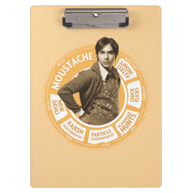 Rajesh Info Graphic Klemmbrett (Vorderseite)