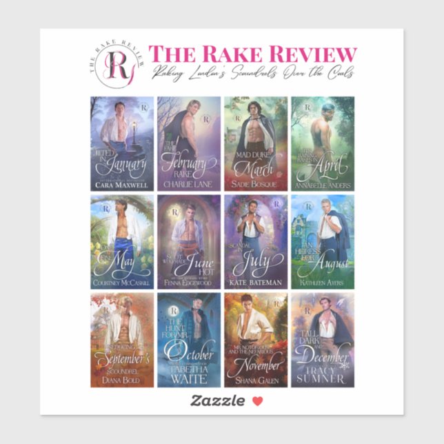 Rake Review 8" x 8" Aufkleberblatt Aufkleber (Blatt)