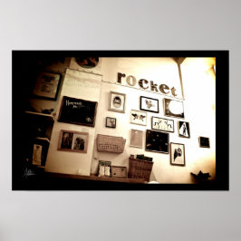 Rakete, Edinburgh [drucken] Poster