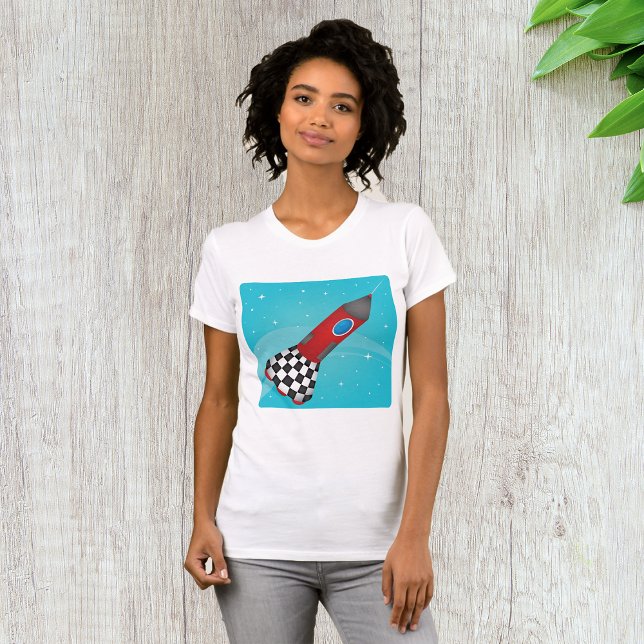 Rakete im Weltraum - T - Shirt (Von Creator hochgeladen)