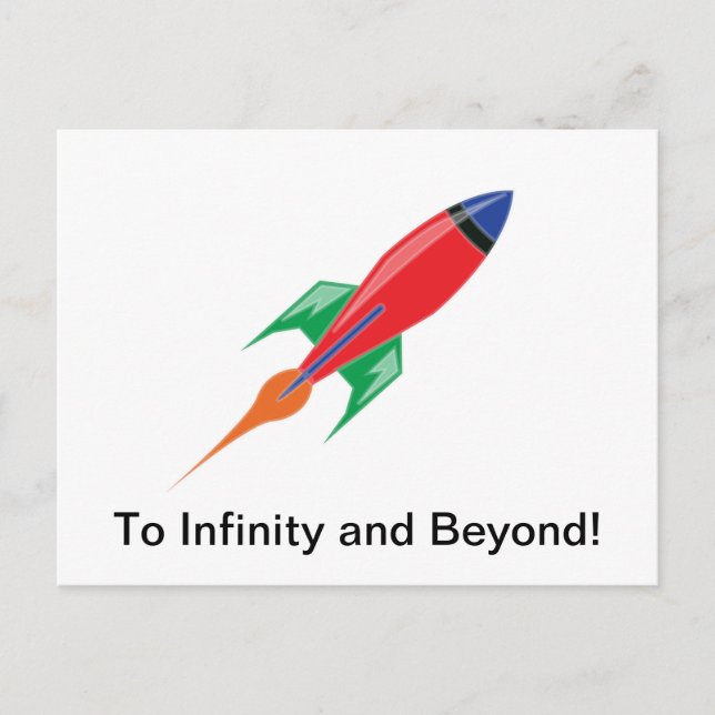 Rakete Postkarte (Vorderseite)